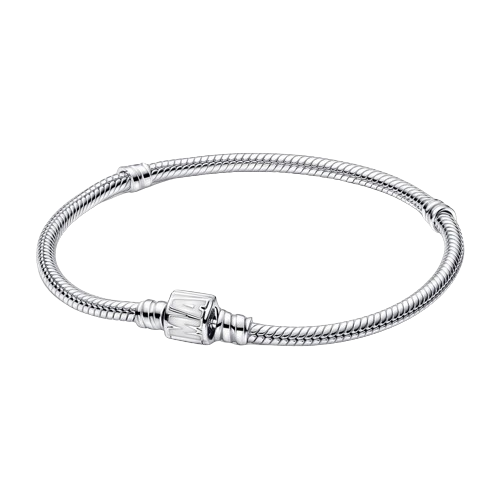 Pulsera Pandora Moments Cadena de Serpiente Cierre de Logo Marvel