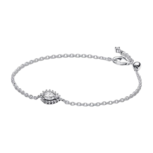 Pulsera Halo Brillante Corte Pera