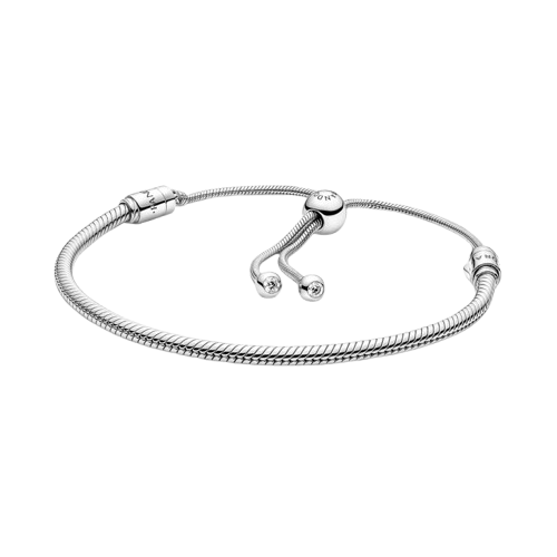 Pulsera Pandora Moments Cadena de Serpiente con Cierre DeslizantE