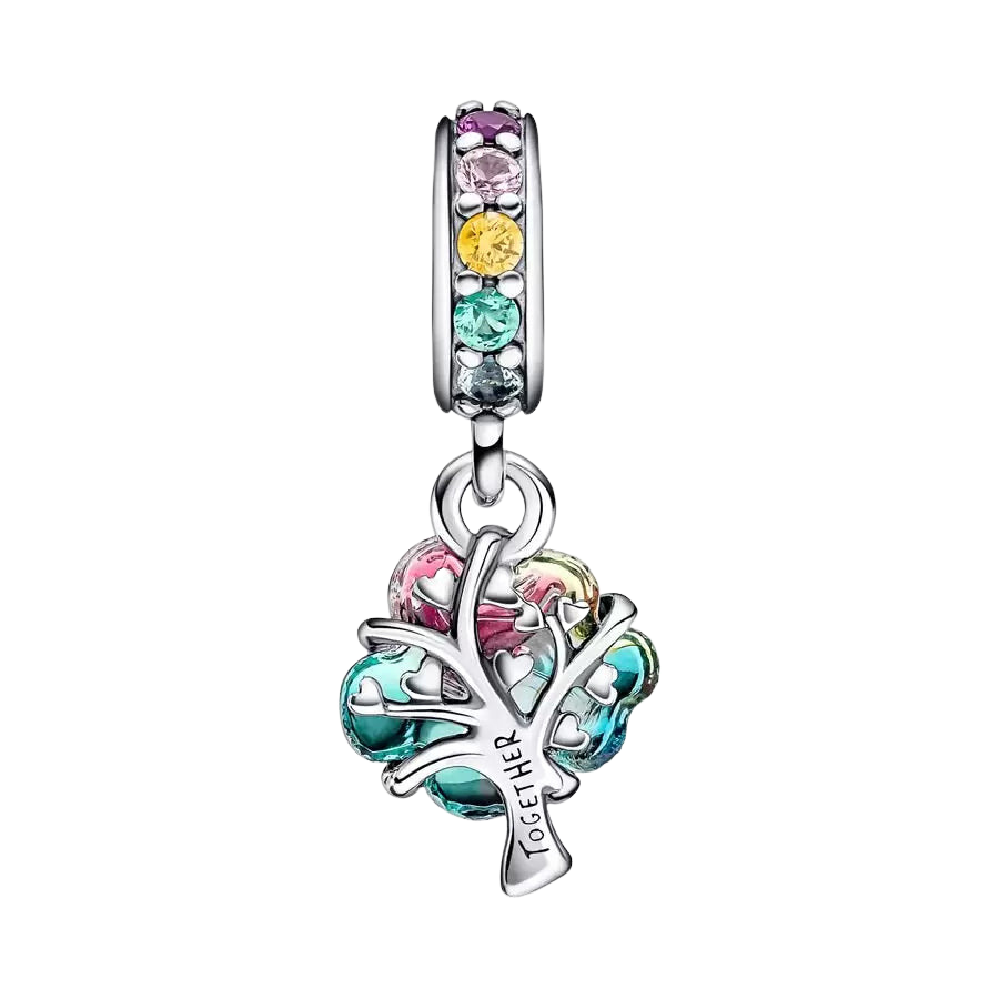 Charm Colgante Árbol de Unión Cristal de Murano