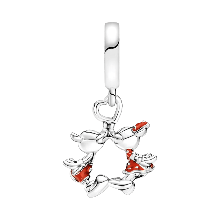 Charm Colgante Beso de Mickey y Minnie Mouse de Disney