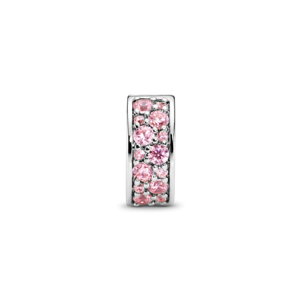 Charm de Clip Pavé Rosa